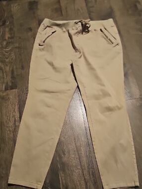 Natural Reflections Chinos Large Women Slim Drawstring  Light Tan